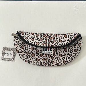 Brighton Wild Cat Leopard Print Belt Bag / Crossbody **NEW